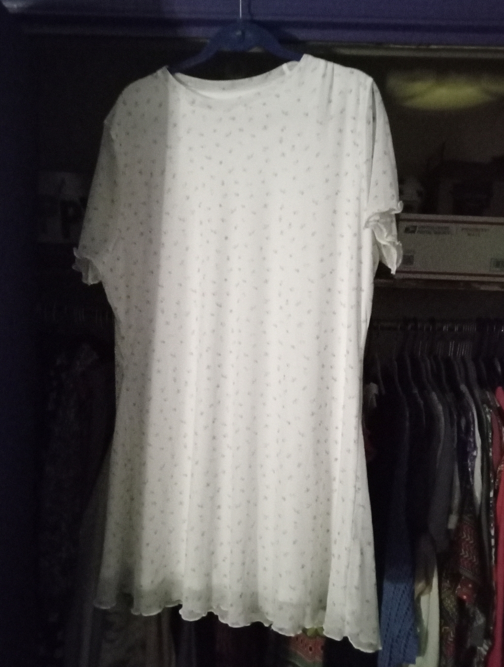 SHEIN White And Pink Floral Dress